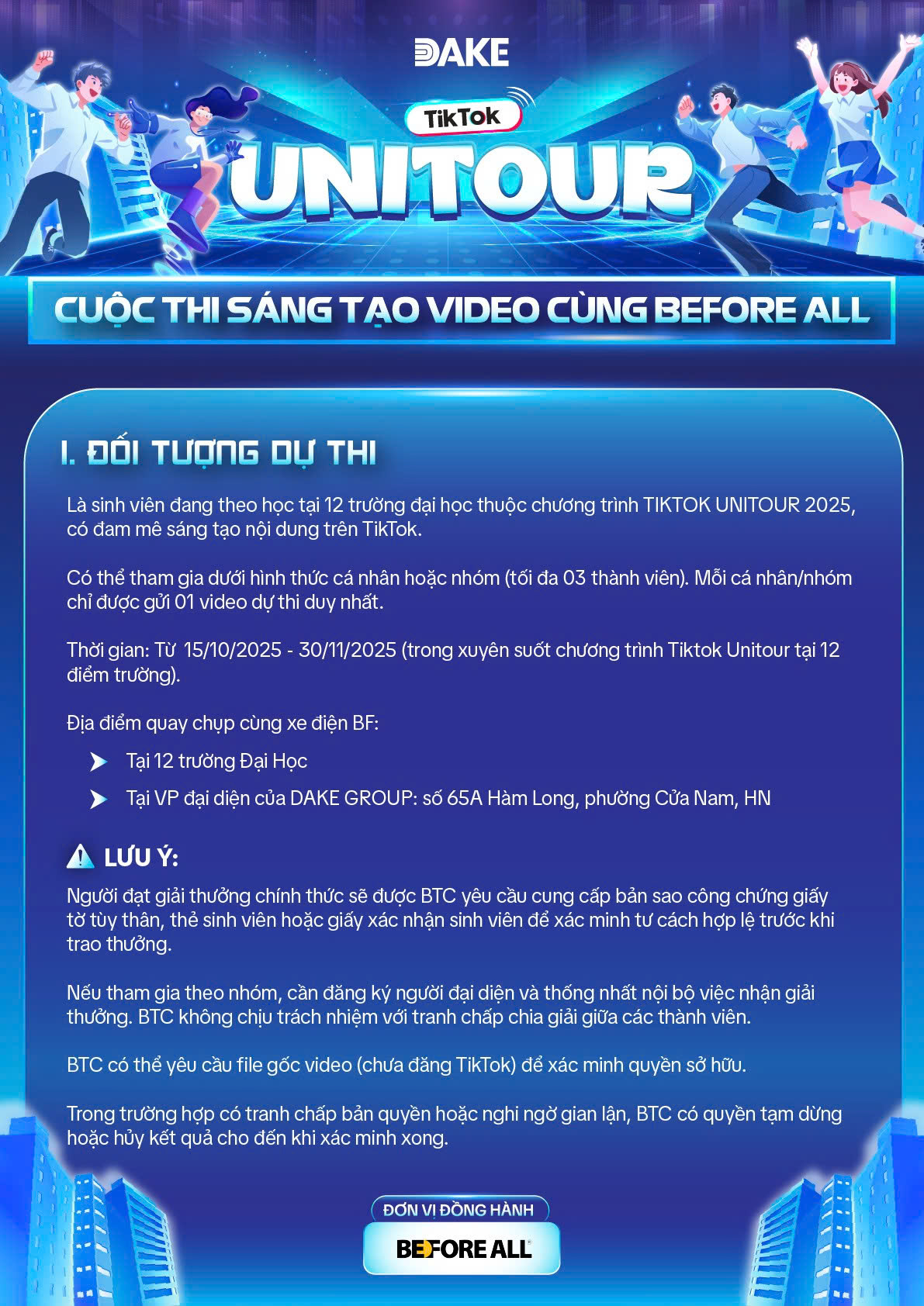 TikTok UniTour 2025 – Hành trình sáng tạo chuẩn bị “đổ bộ” Đại học Công nghiệp Hà Nội!