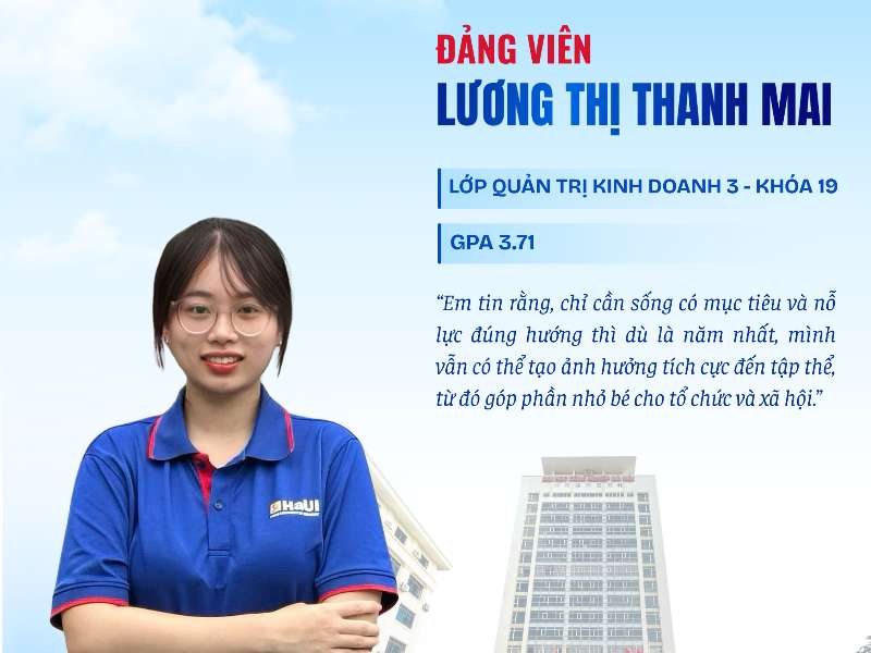 Lương Thị Thanh Mai – Sinh viên năm nhất bản lĩnh, gương mẫu trong học tập và rèn luyện