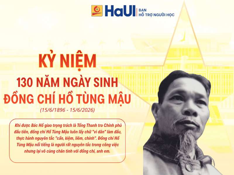 Kỷ niệm 130 năm Ngày sinh đồng chí Hồ Tùng Mậu - Nhà cách mạng kiên trung của dân tộc (15/6/1896 – 15/6/2026)
