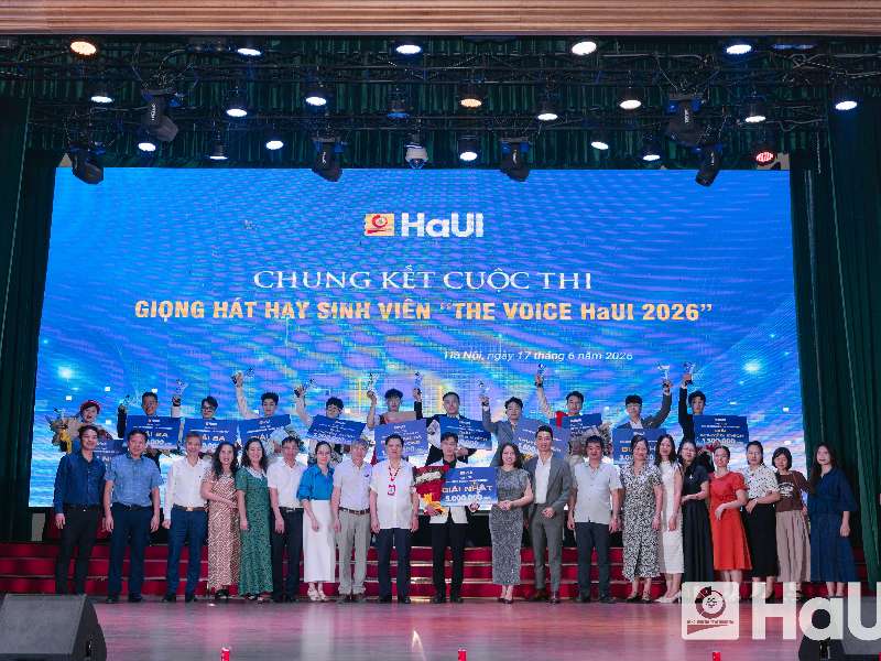 Giọng hát hay sinh viên HaUI 2026 – Đêm nhạc bùng nổ cảm xúc